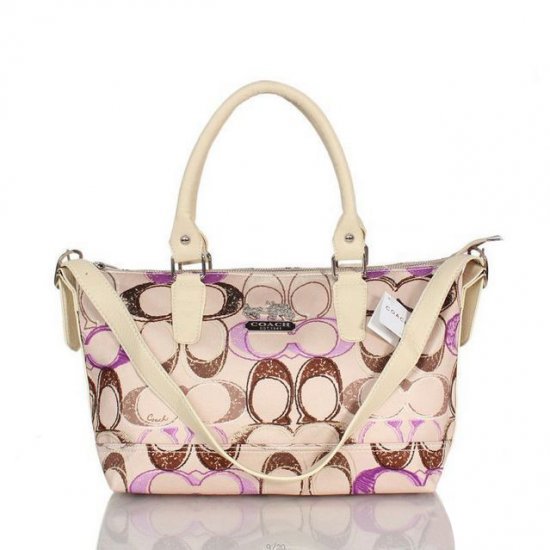 Coach In Monogram Large Apricot Totes BWS - Click Image to Close